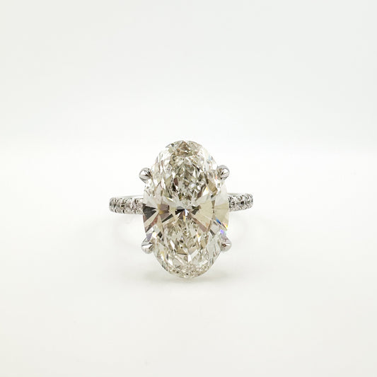 6.5ctw Oval Engagement Ring