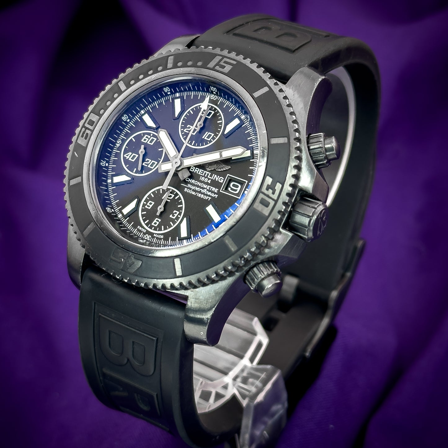 Breitling Superocean Chronograph M13341B7.BD11 Black PVD (Automatic) | Box & Papers