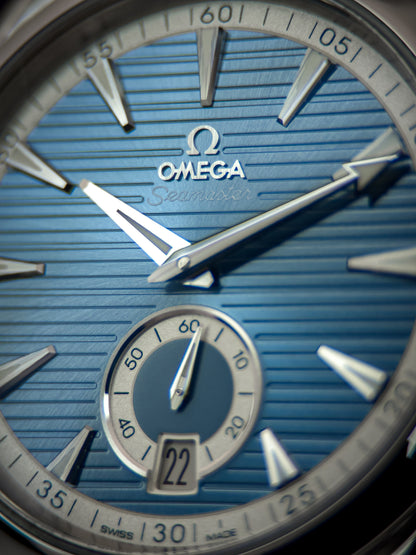 Omega Seamaster Aqua Terra 150M Small Seconds 41mm Blue Dial | Ref. 220.12.41.21.03.005